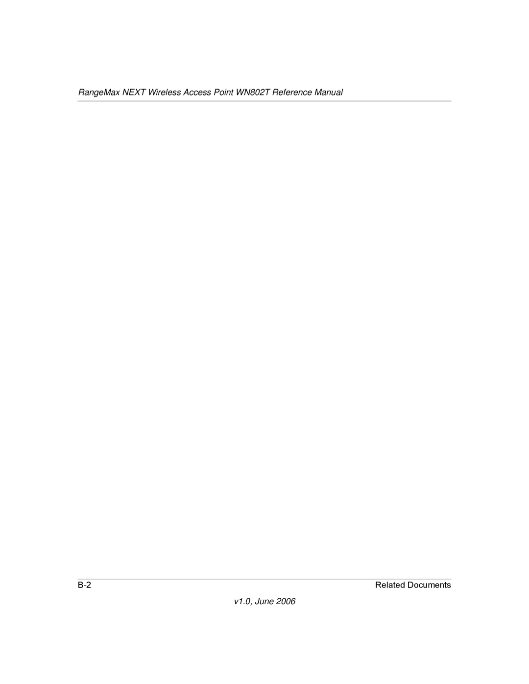 NETGEAR manual RangeMax Next Wireless Access Point WN802T Reference Manual 