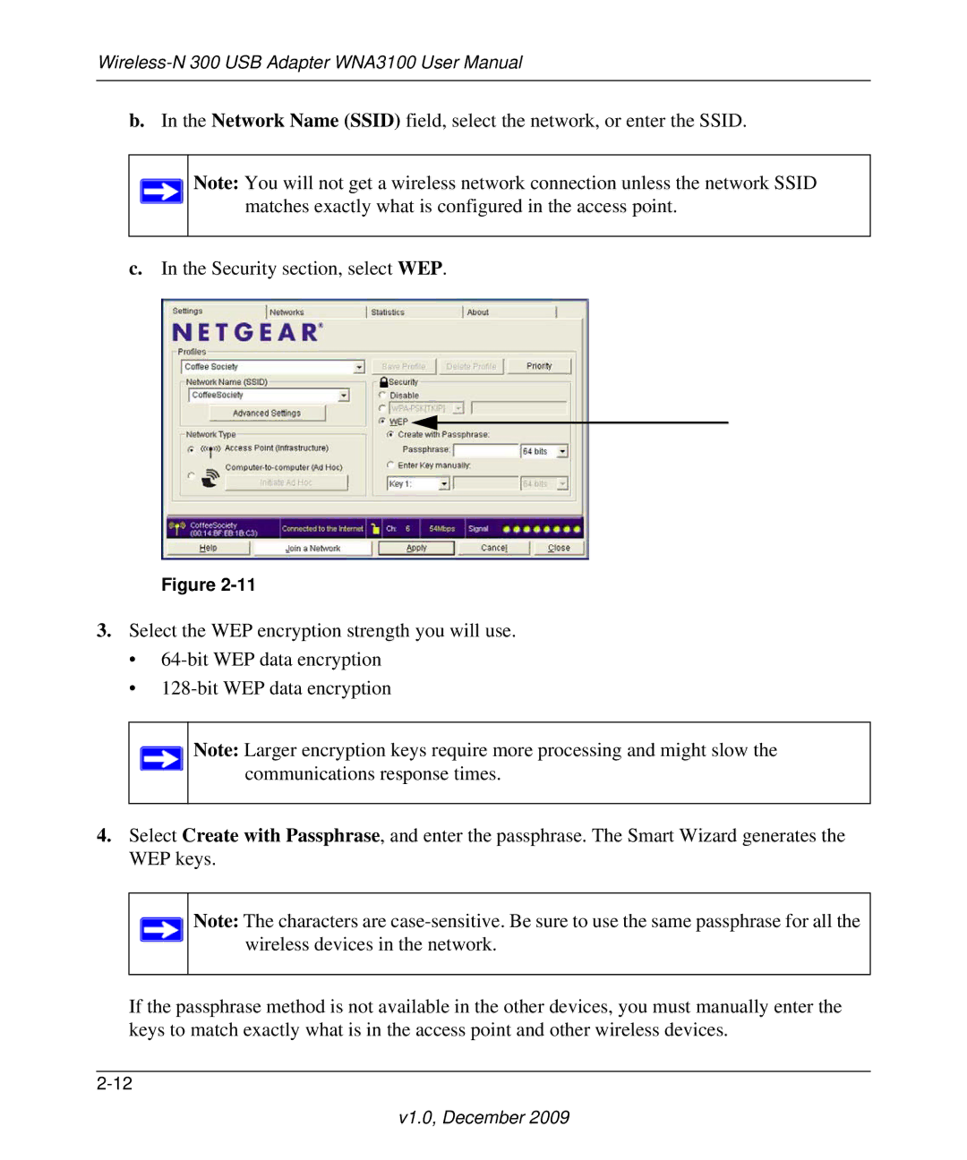 NETGEAR WNA3100M-100ENS, WNA3100-100ENS user manual V1.0, December 