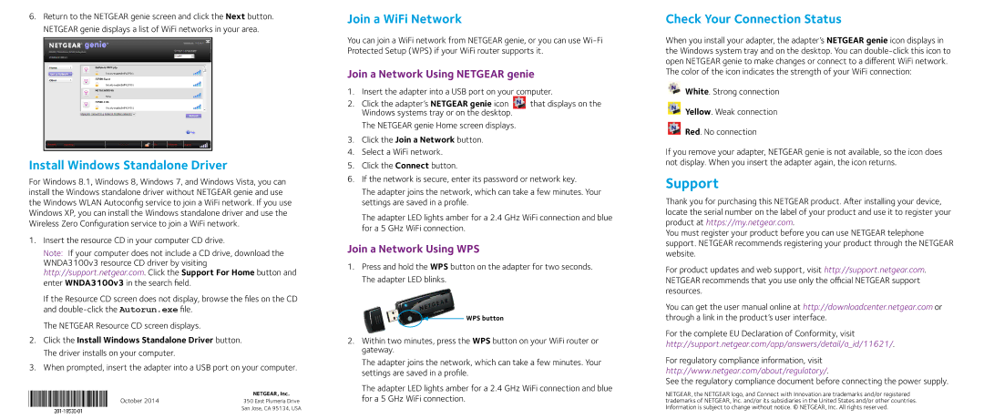 NETGEAR WNDA3100v3 Support, Install Windows Standalone Driver, Join a WiFi Network, Check Your Connection Status 