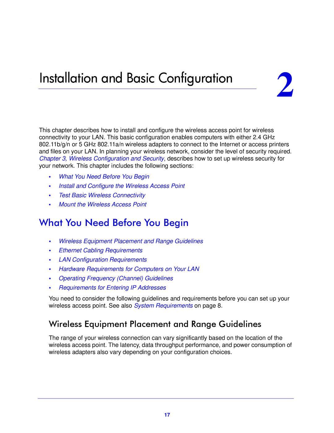 NETGEAR WNDAP620 manual What You Need Before You Begin, Wireless Equipment Placement and Range Guidelines 