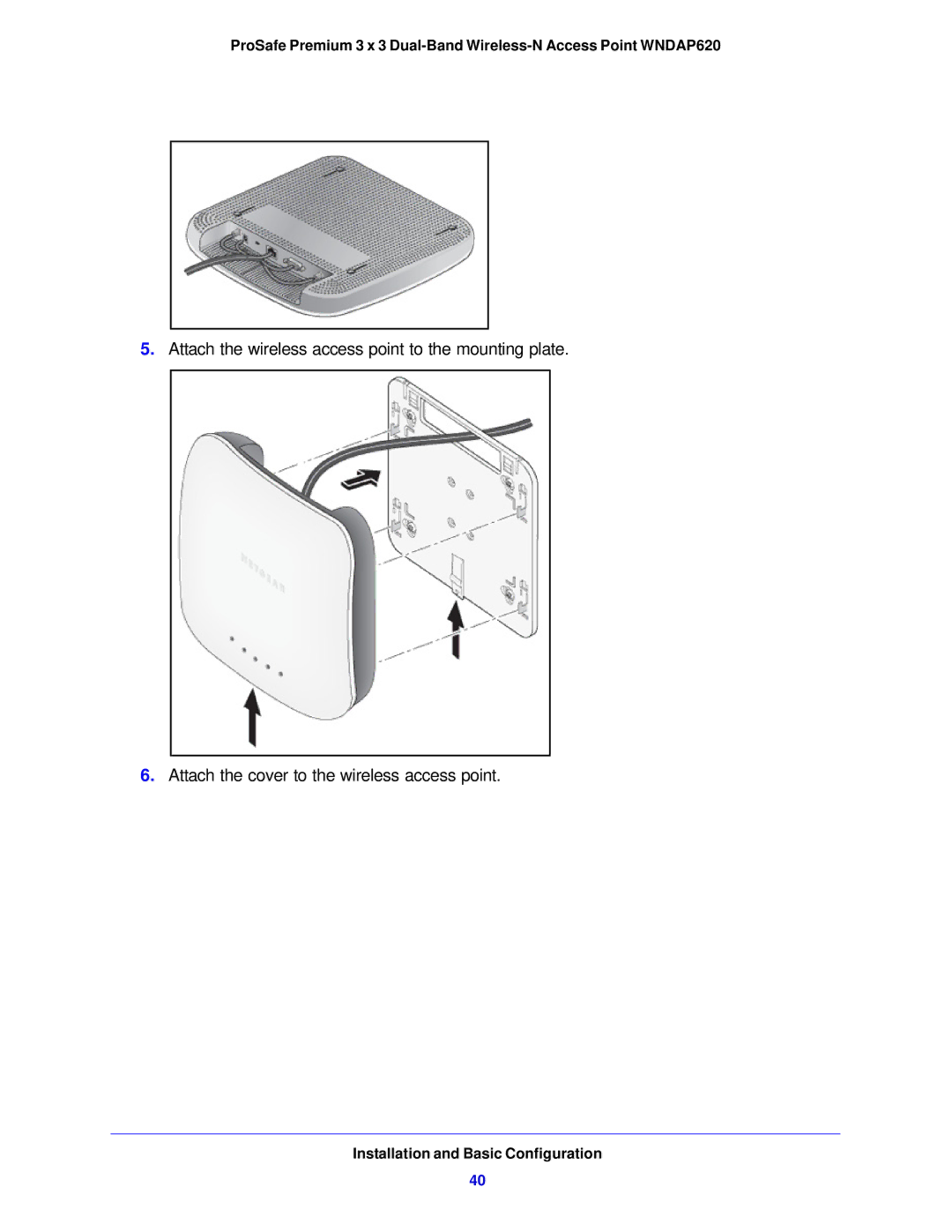 NETGEAR WNDAP620 manual Installation and Basic Configuration 