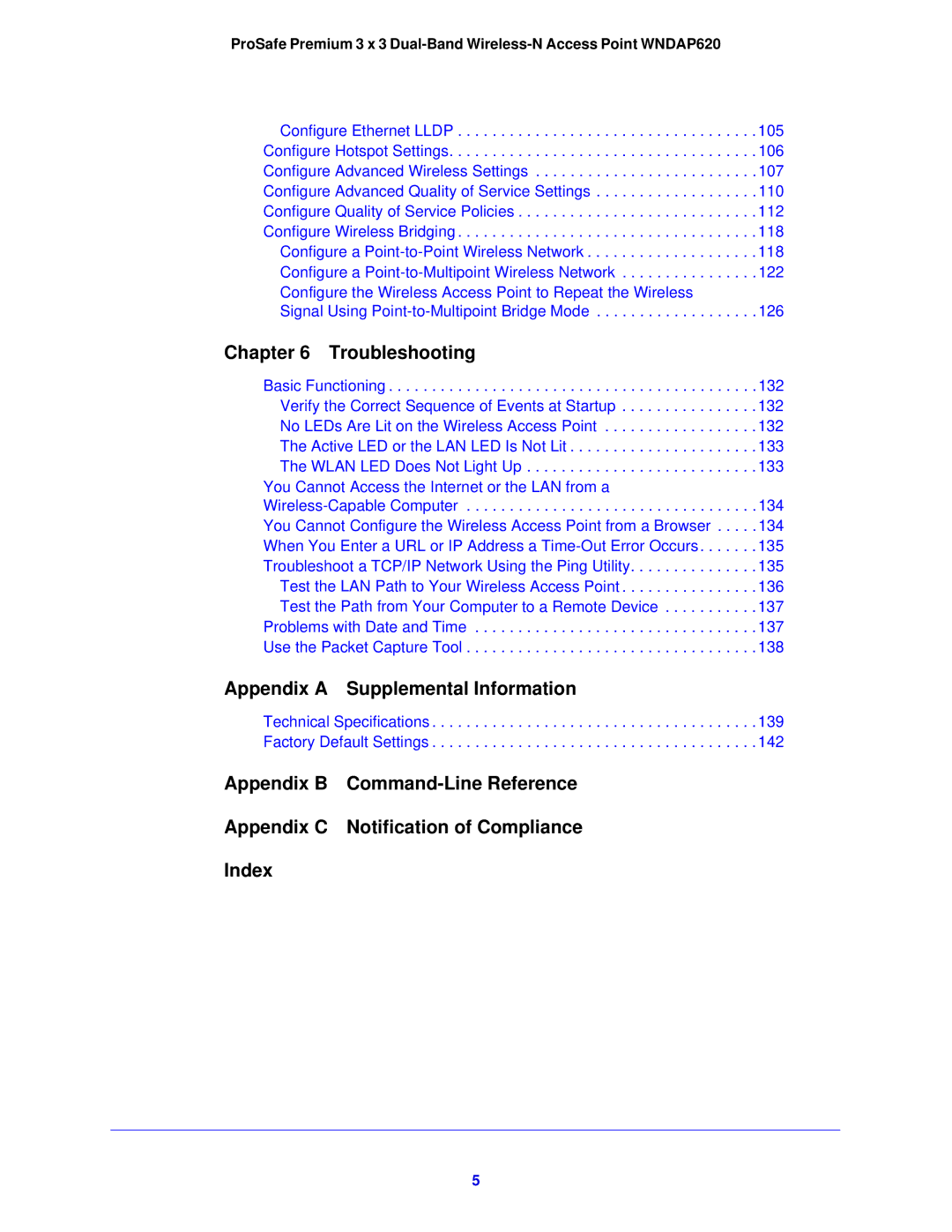 NETGEAR WNDAP620 manual Appendix a Supplemental Information 