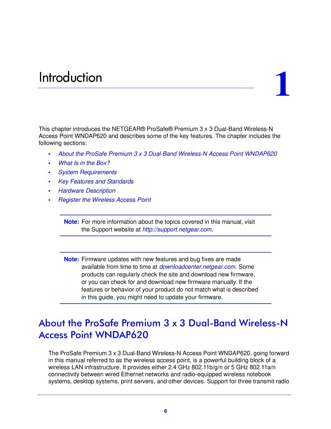 NETGEAR WNDAP620 manual Introduction 