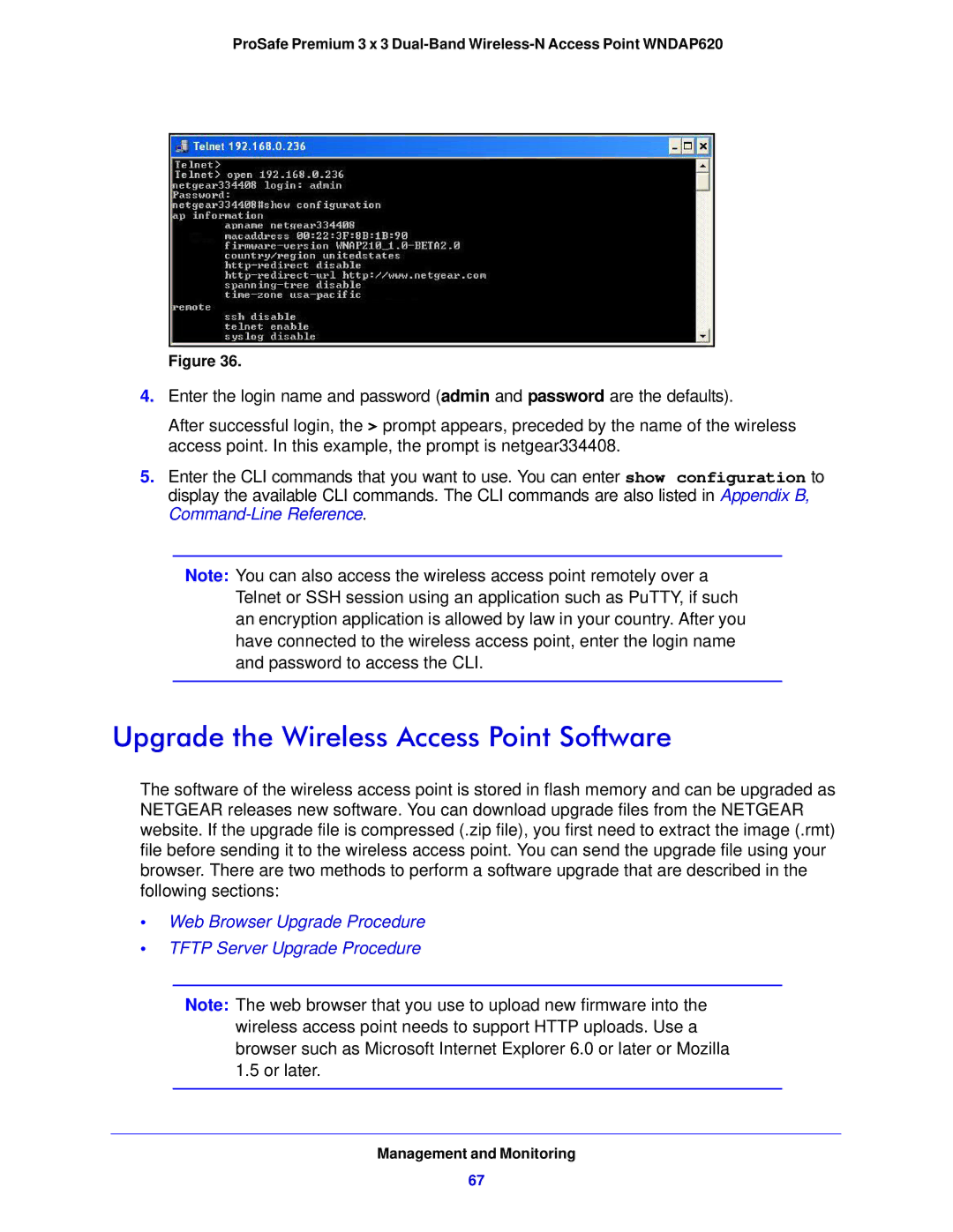 NETGEAR WNDAP620 manual Upgrade the Wireless Access Point Software 