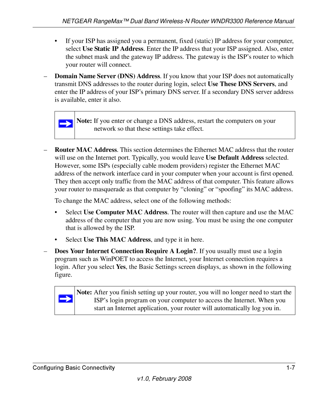 NETGEAR WNDR3300 manual V1.0, February 