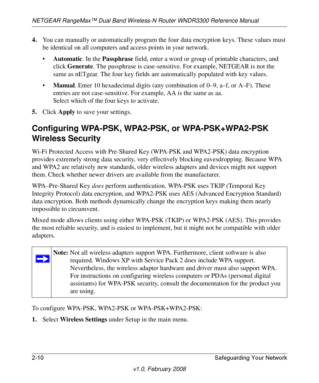 NETGEAR WNDR3300 manual V1.0, February 