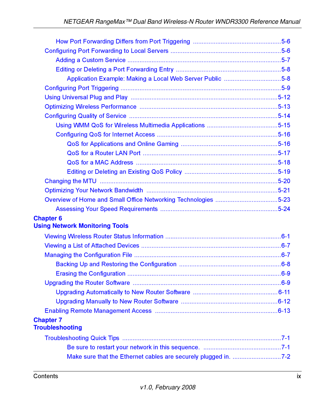 NETGEAR WNDR3300 manual Chapter Using Network Monitoring Tools 