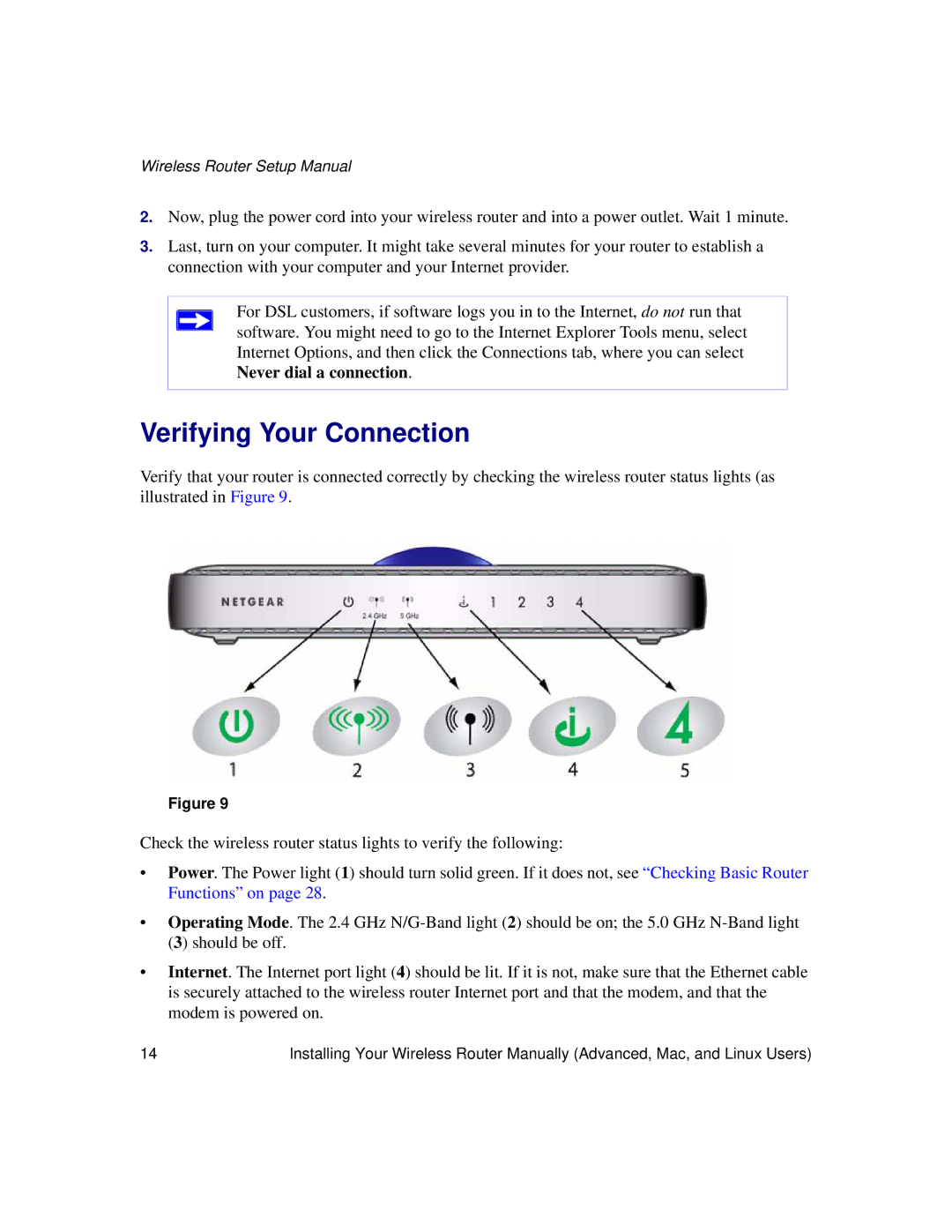 NETGEAR WNDR3300f manual Verifying Your Connection 