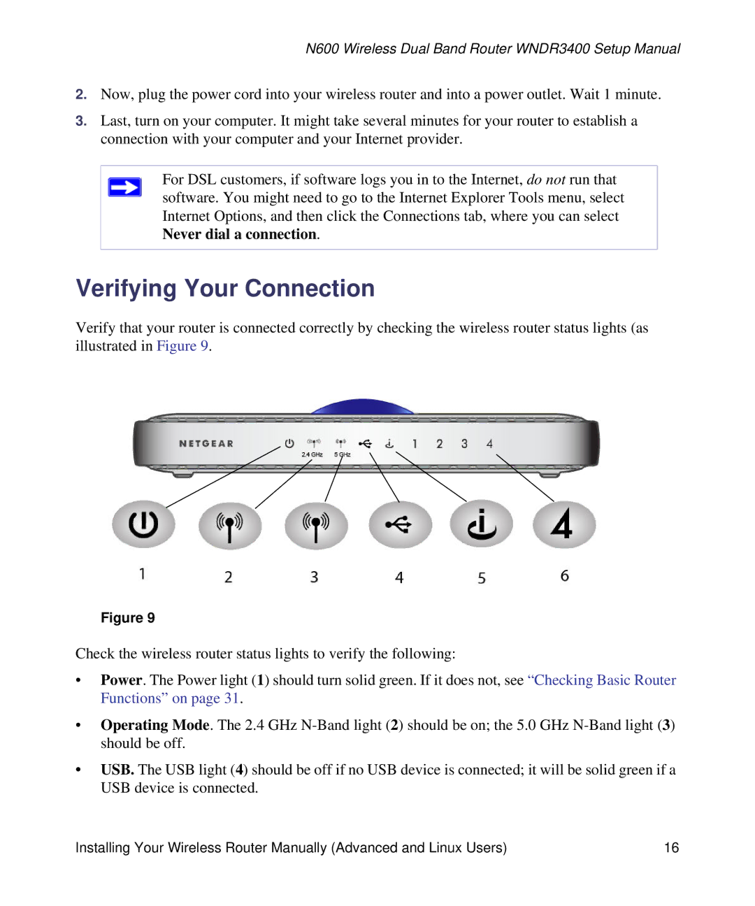 NETGEAR WNDR3400-100NAS manual Verifying Your Connection 