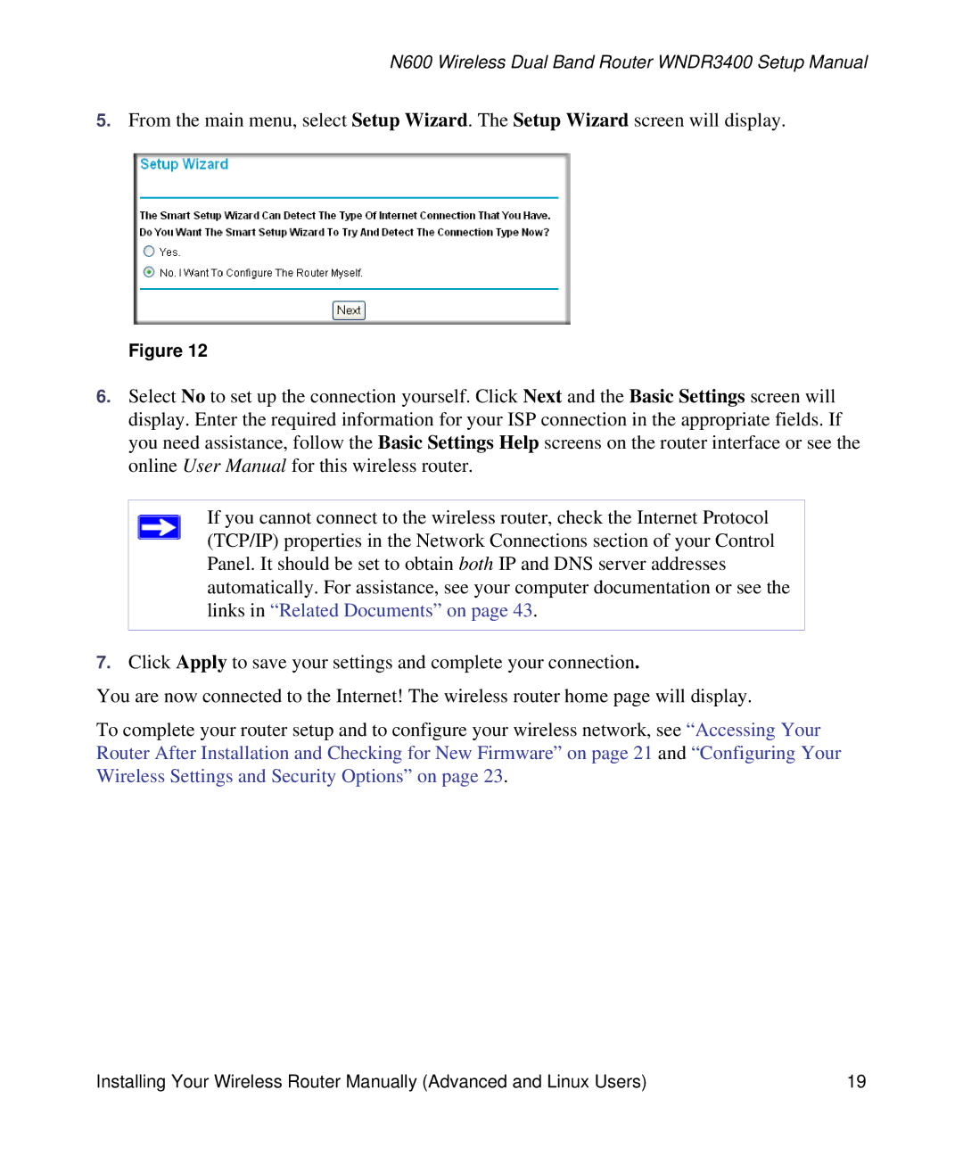 NETGEAR WNDR3400-100NAS manual N600 Wireless Dual Band Router WNDR3400 Setup Manual 