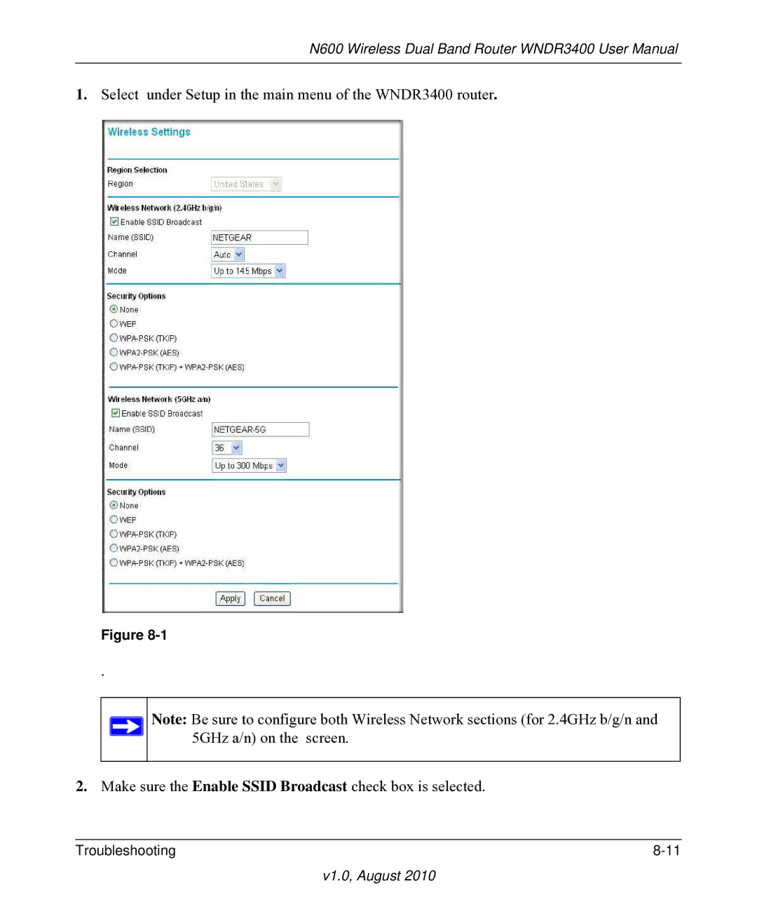 NETGEAR WNDR3400 user manual V1.0, August 