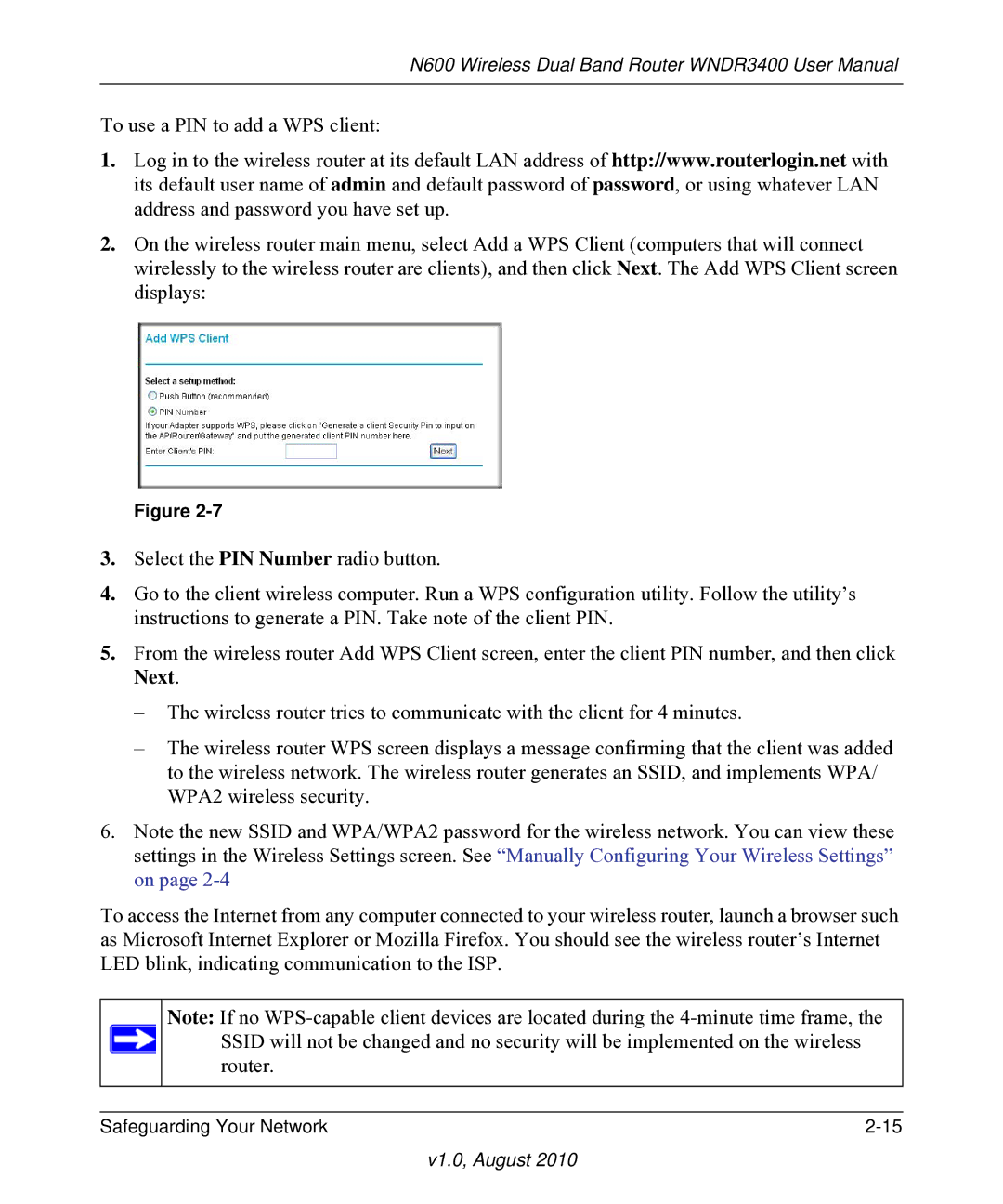 NETGEAR WNDR3400 user manual V1.0, August 