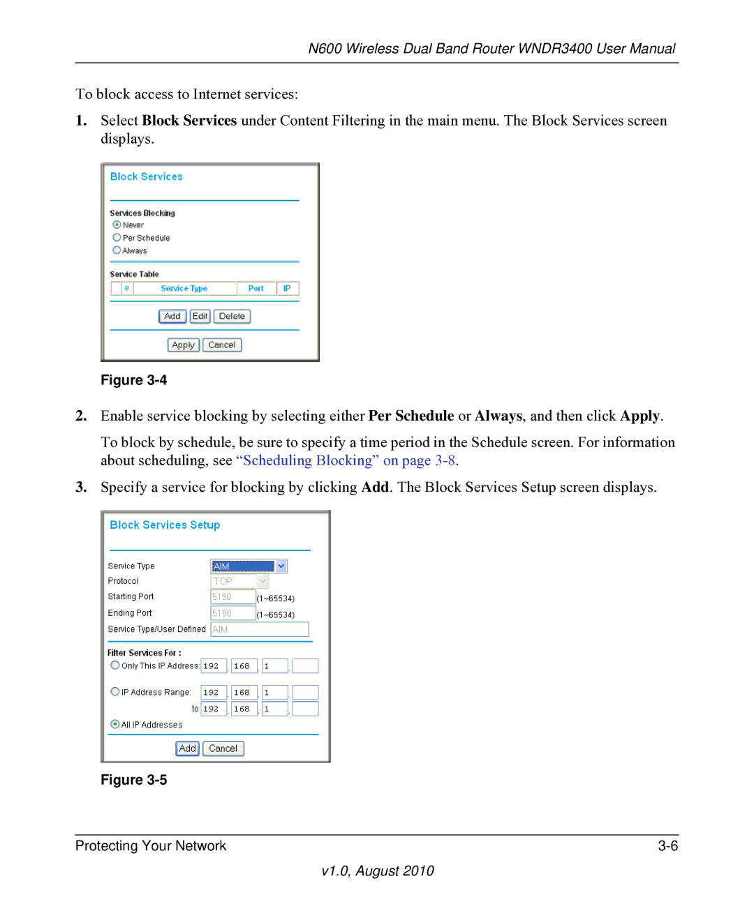 NETGEAR WNDR3400 user manual V1.0, August 