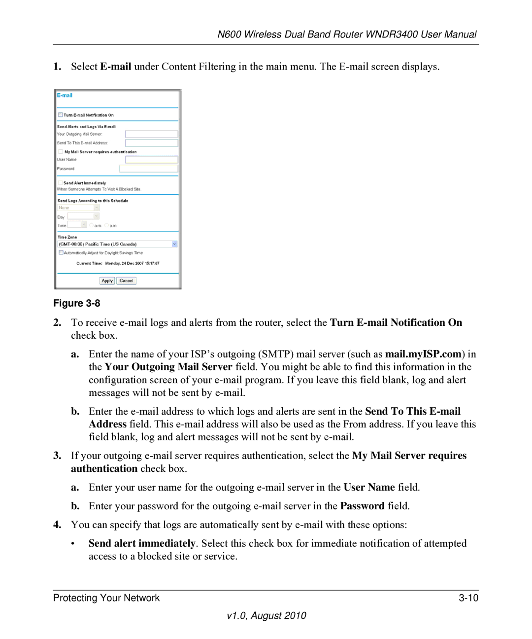 NETGEAR WNDR3400 user manual V1.0, August 