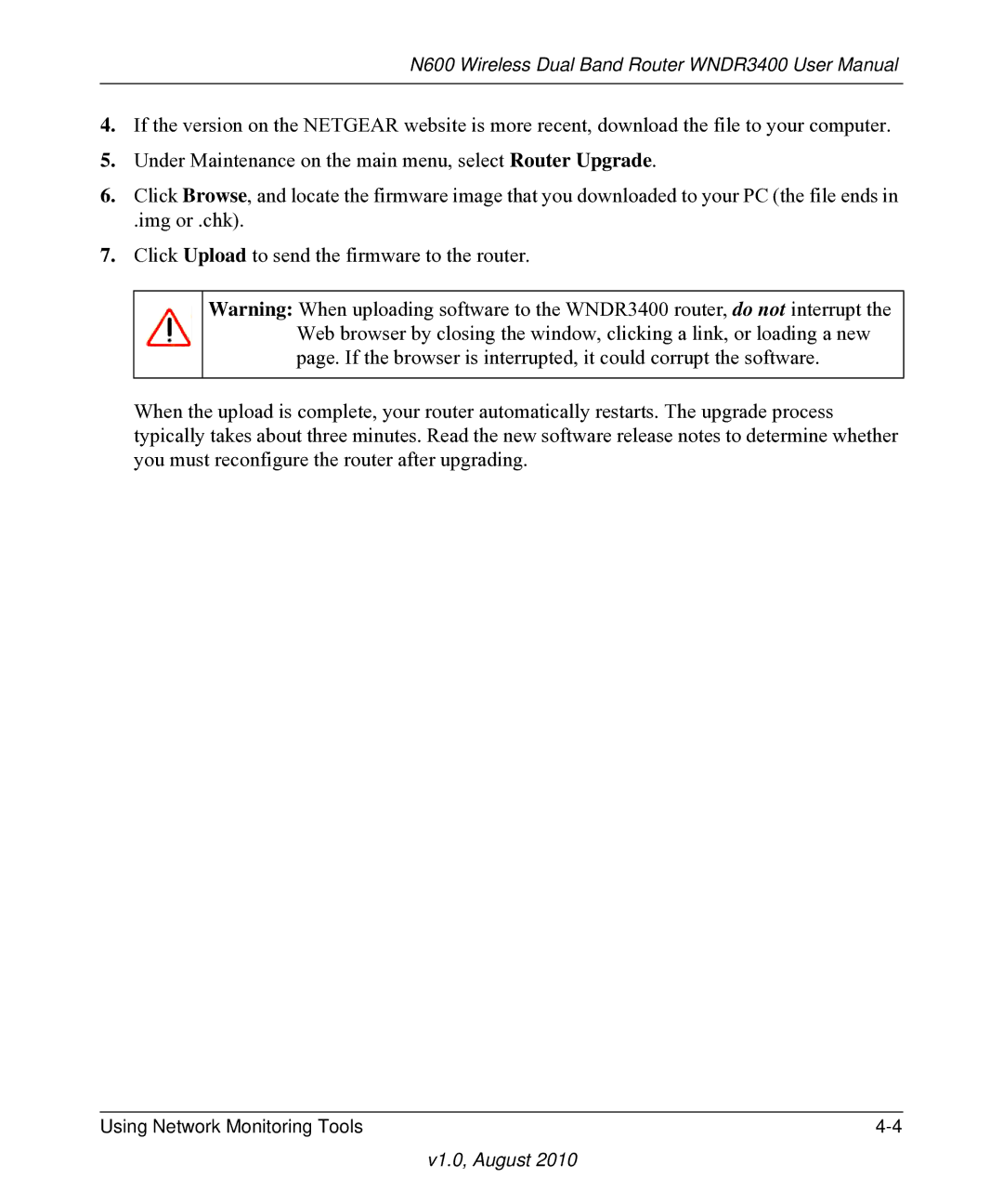 NETGEAR WNDR3400 user manual V1.0, August 