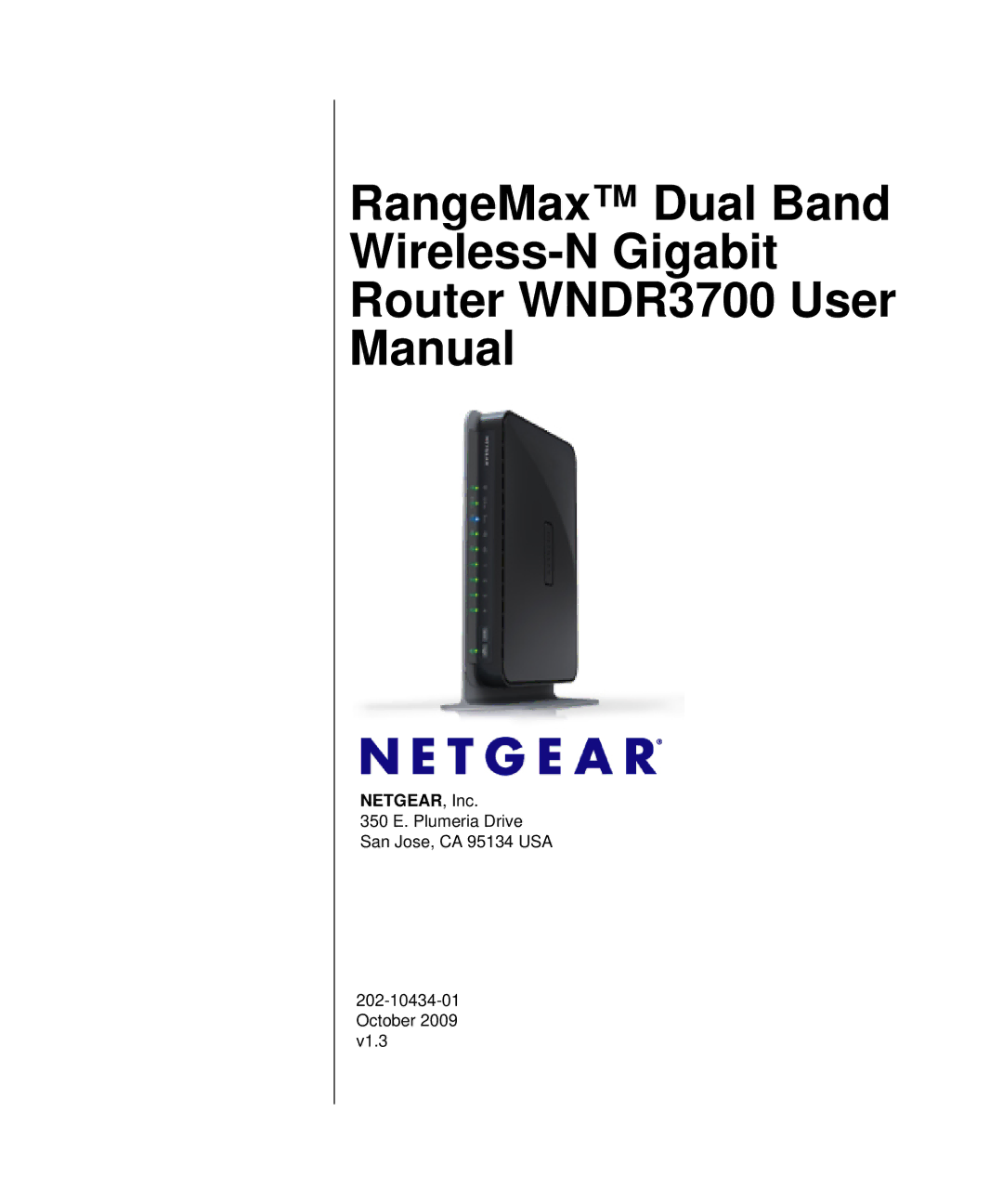 NETGEAR WNDR3700-100NAS user manual NETGEAR, Inc 