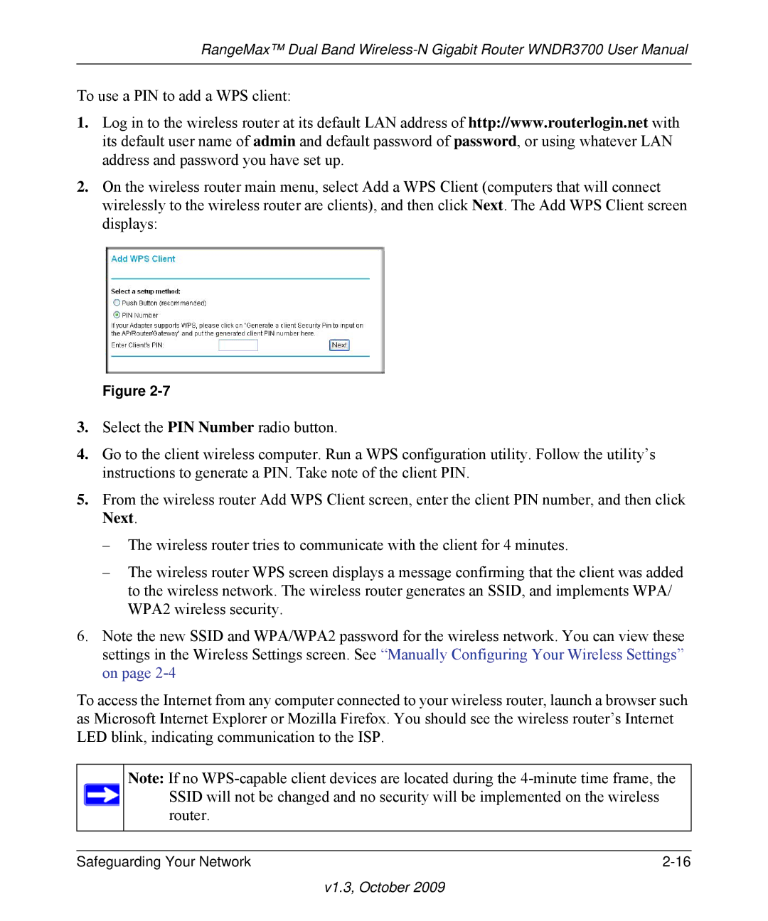 NETGEAR WNDR3700-100NAS user manual V1.3, October 