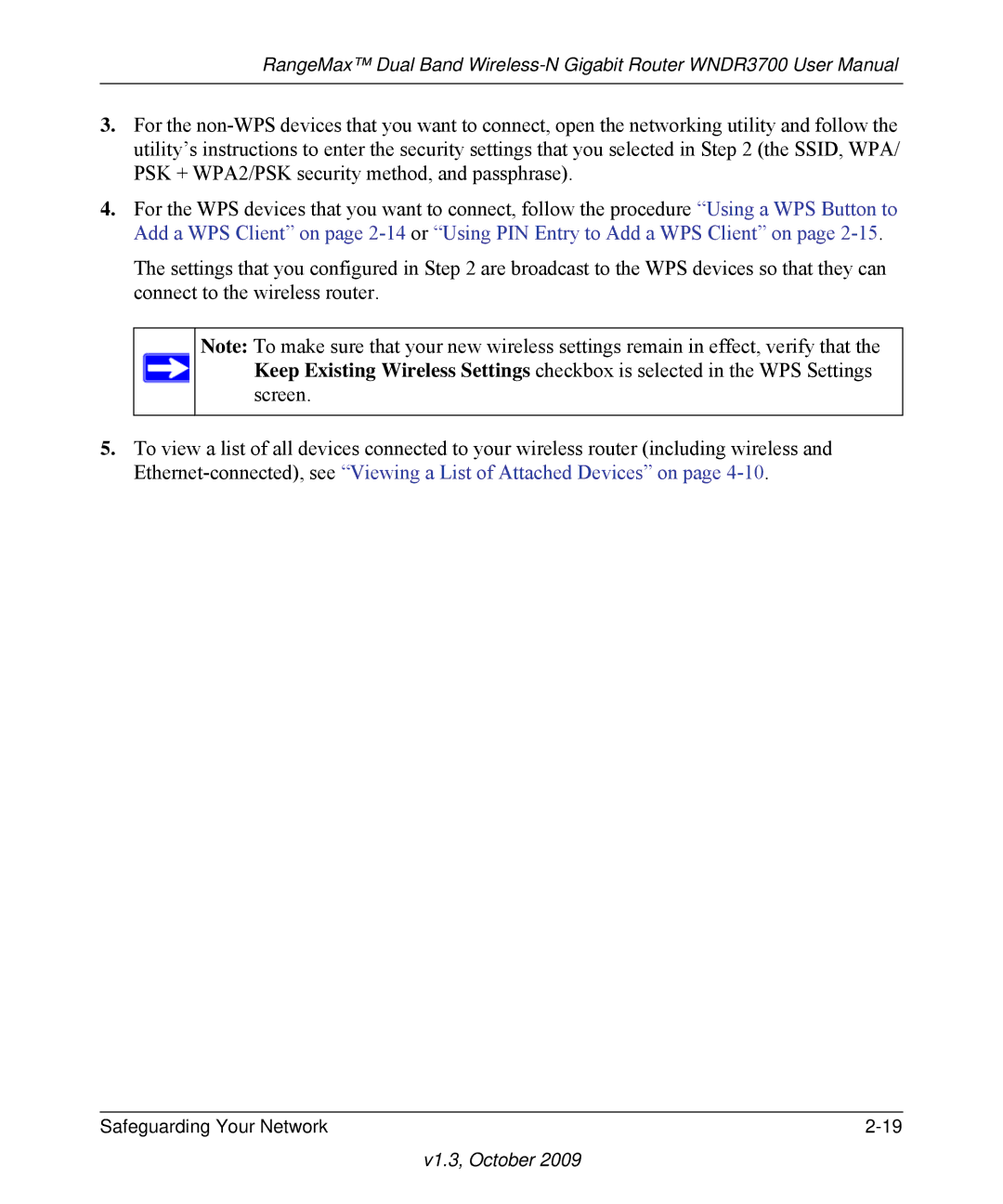 NETGEAR WNDR3700-100NAS user manual V1.3, October 