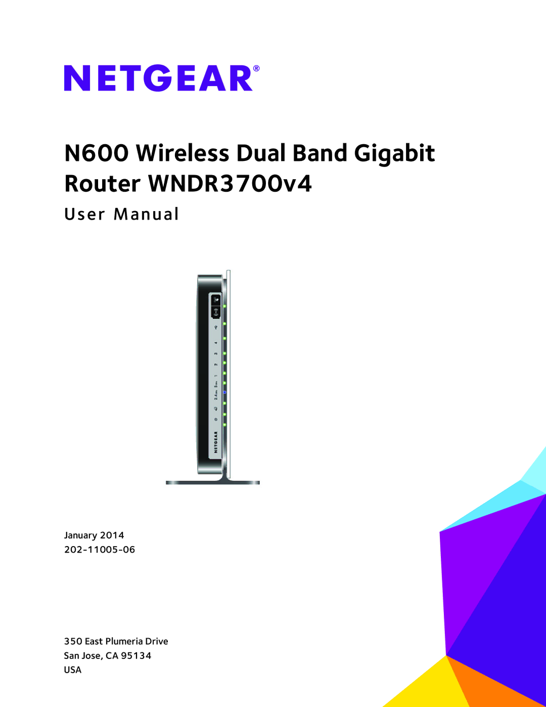 NETGEAR user manual N600 Wireless Dual Band Gigabit Router WNDR3700v4 