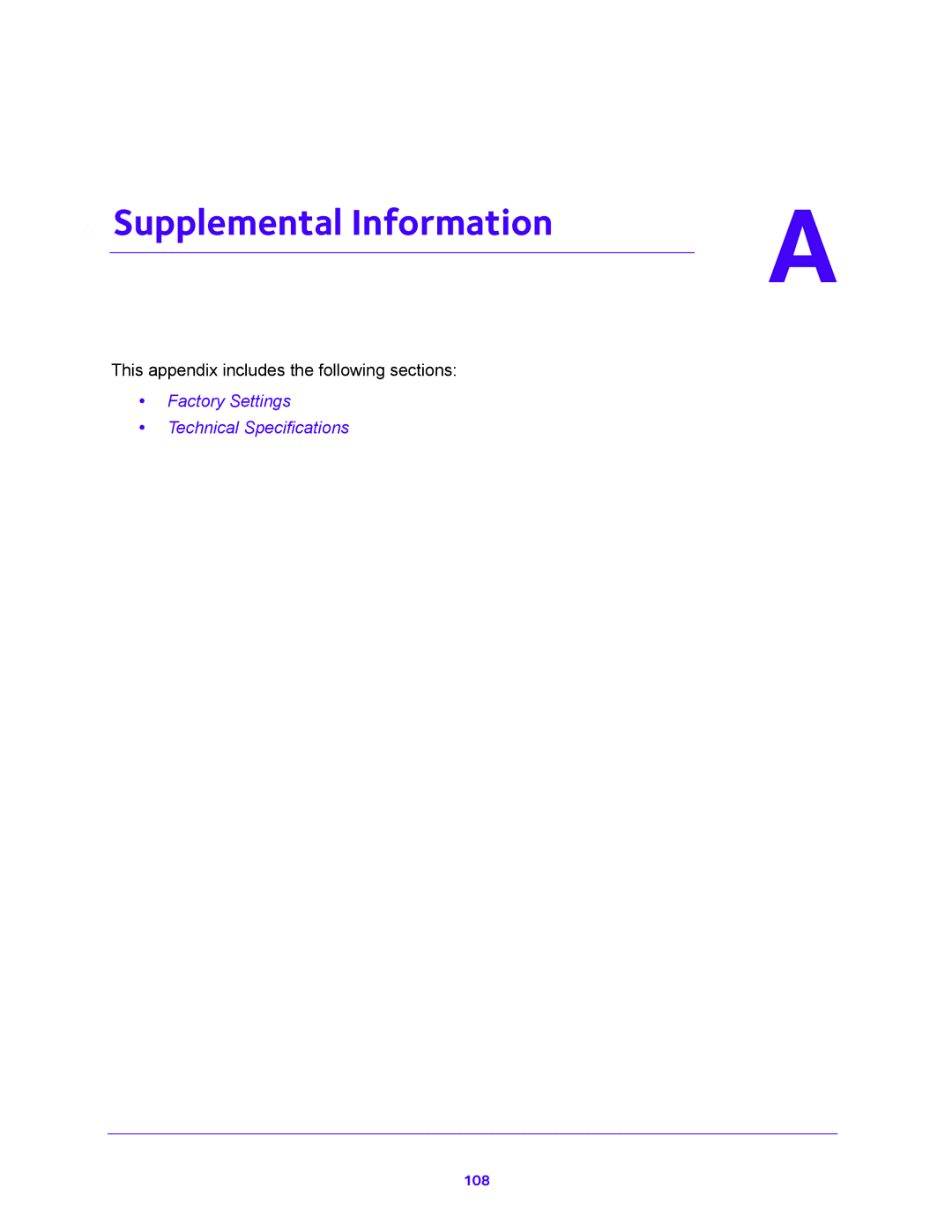 NETGEAR WNDR3700 user manual Supplemental Information 