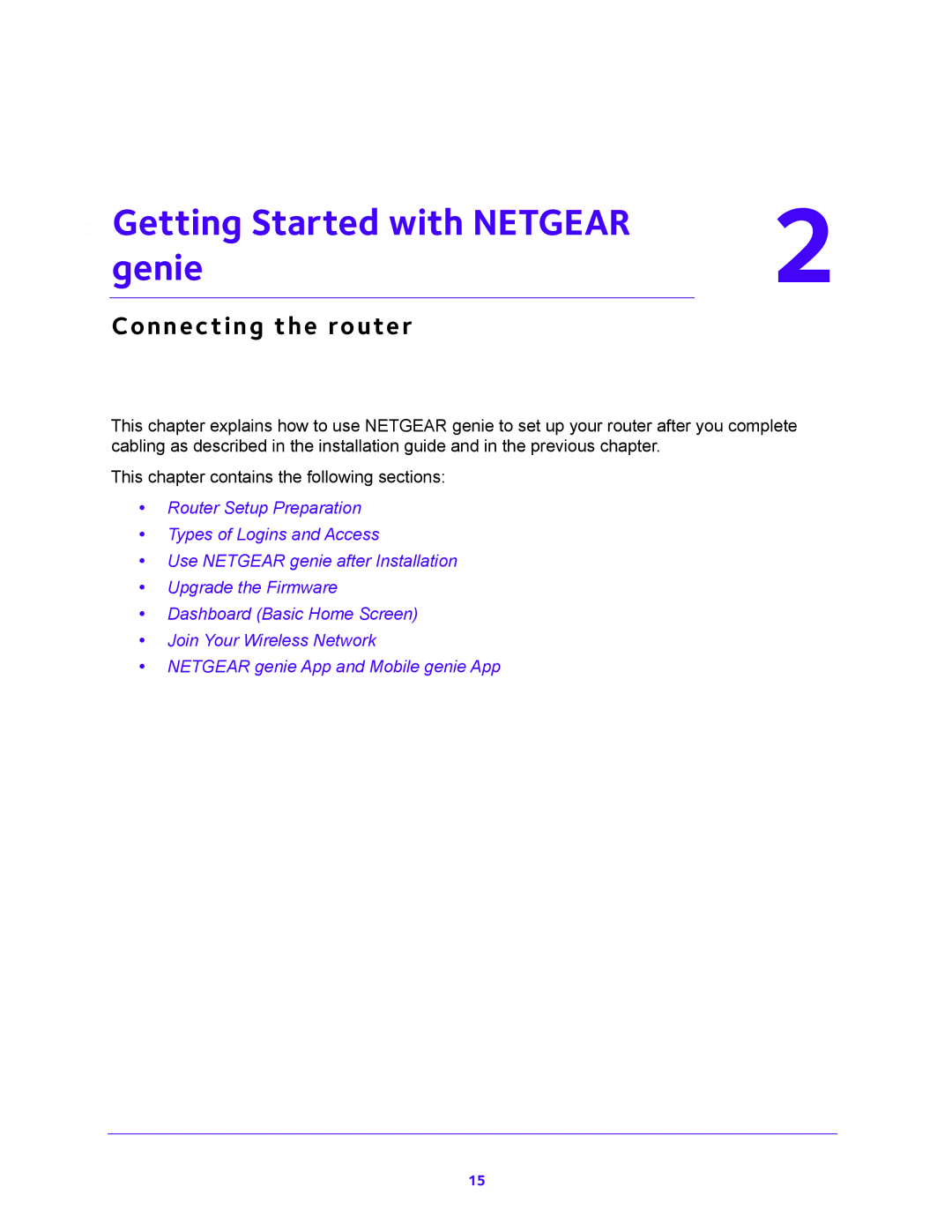 NETGEAR WNDR3700 user manual Getting Started with Netgear Genie, Connecting the router 