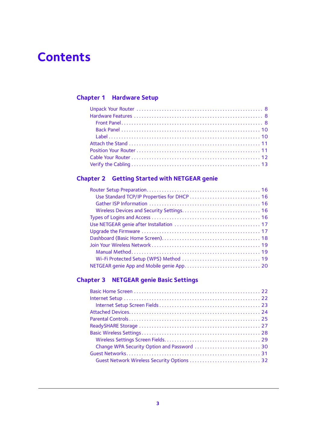 NETGEAR WNDR3700 user manual Contents 