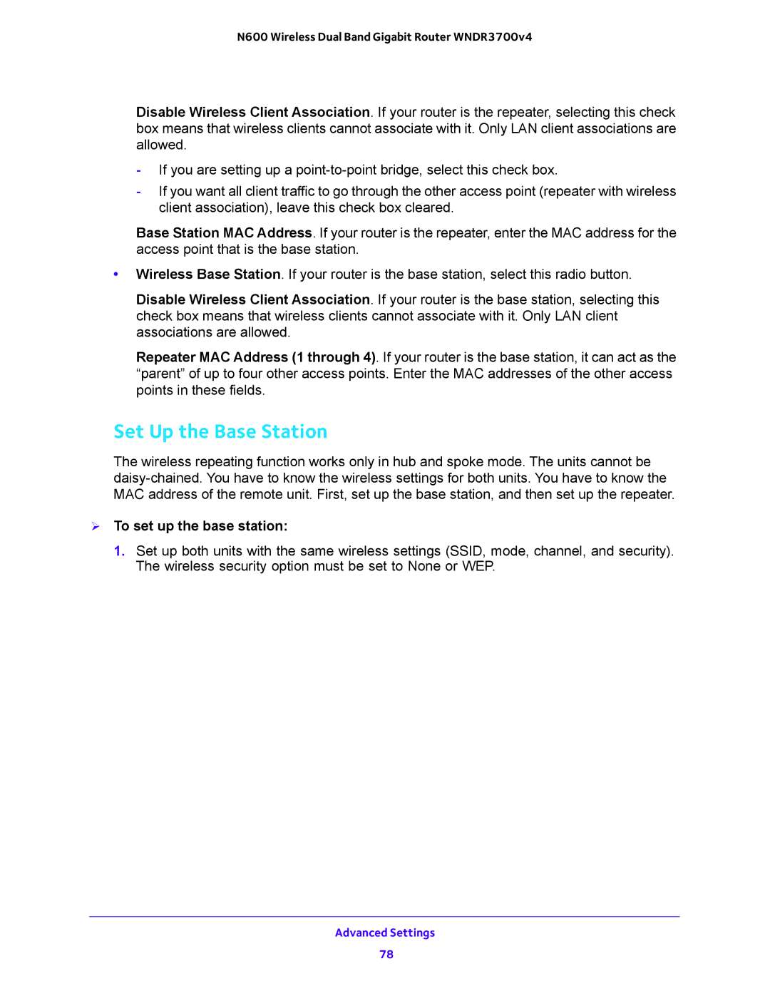 NETGEAR WNDR3700 user manual Set Up the Base Station,  To set up the base station 