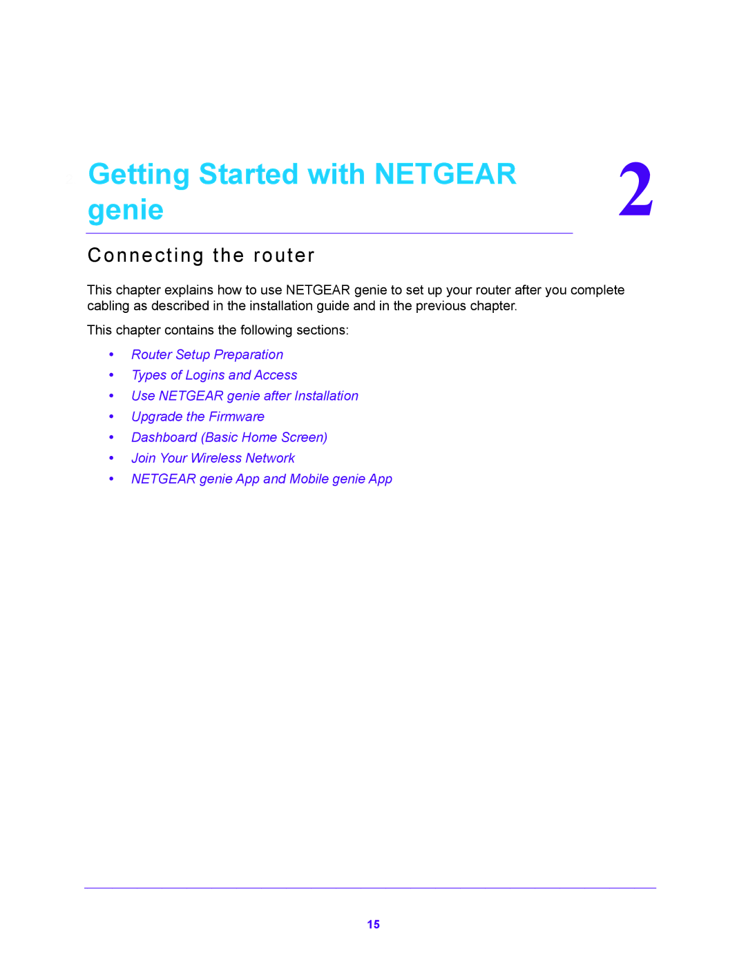 NETGEAR WNDR3700V4 user manual Getting Started with Netgear Genie, Connecting the router 