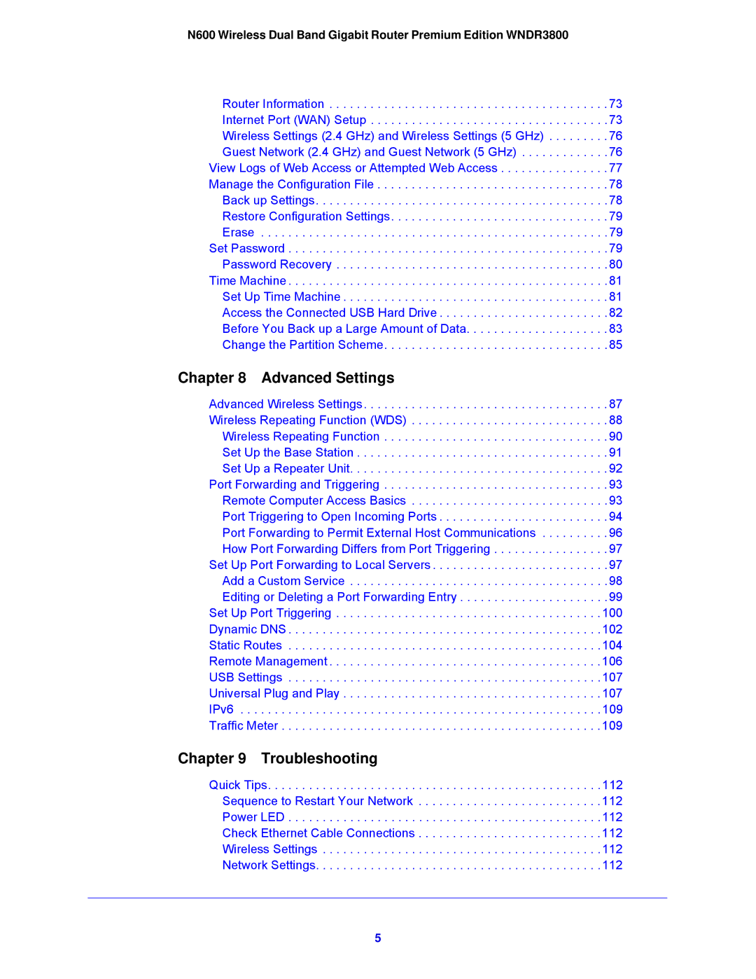 NETGEAR WNDR3800-100NAS user manual Advanced Settings 