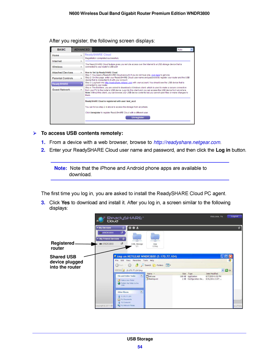 NETGEAR WNDR3800-100NAS user manual  To access USB contents remotely 