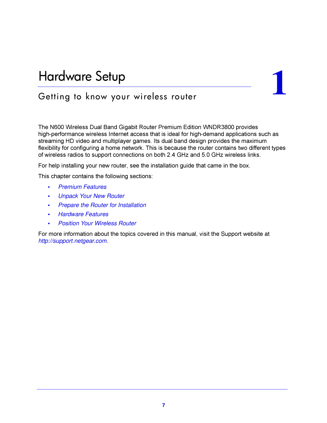 NETGEAR WNDR3800-100NAS user manual Hardware Setup 