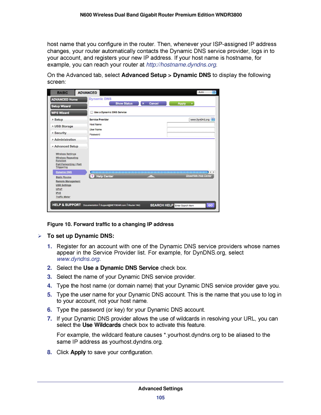 NETGEAR WNDR3800 user manual 105 