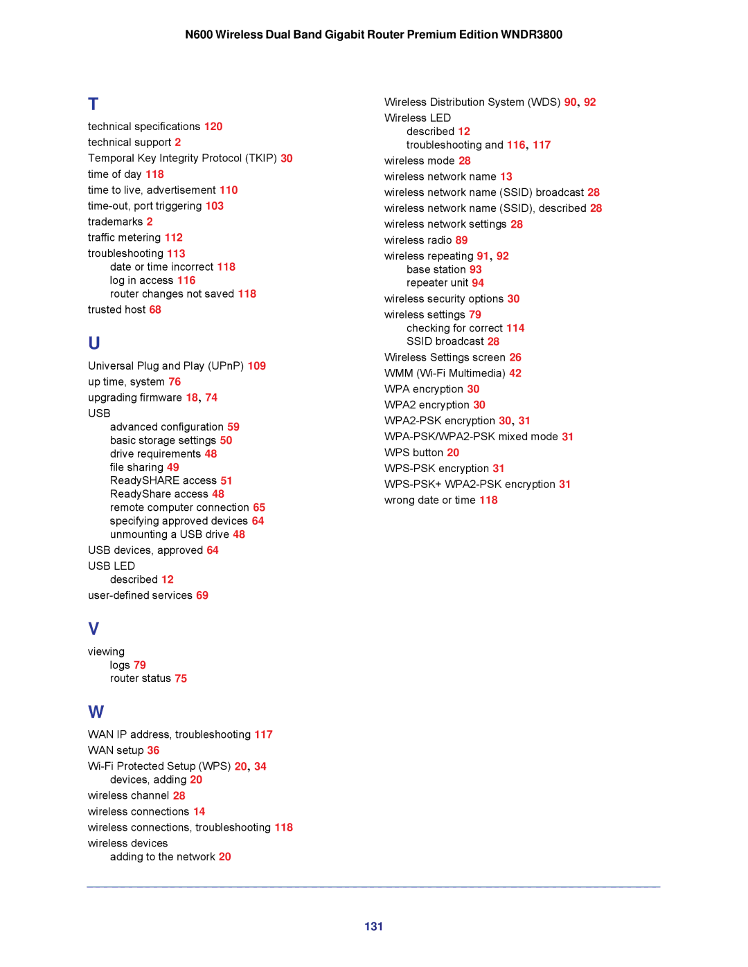 NETGEAR WNDR3800 user manual 131 