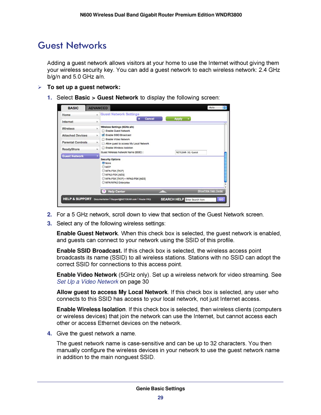 NETGEAR WNDR3800 user manual Guest Networks,  To set up a guest network 