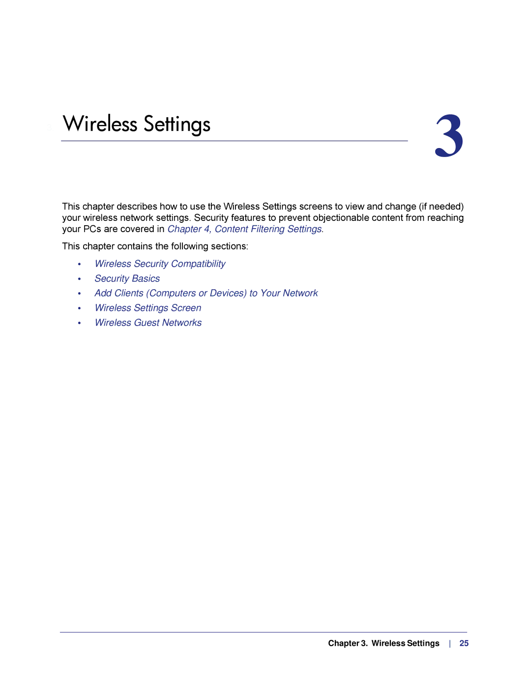 NETGEAR N750, WNDR4000 user manual Wireless Settings 