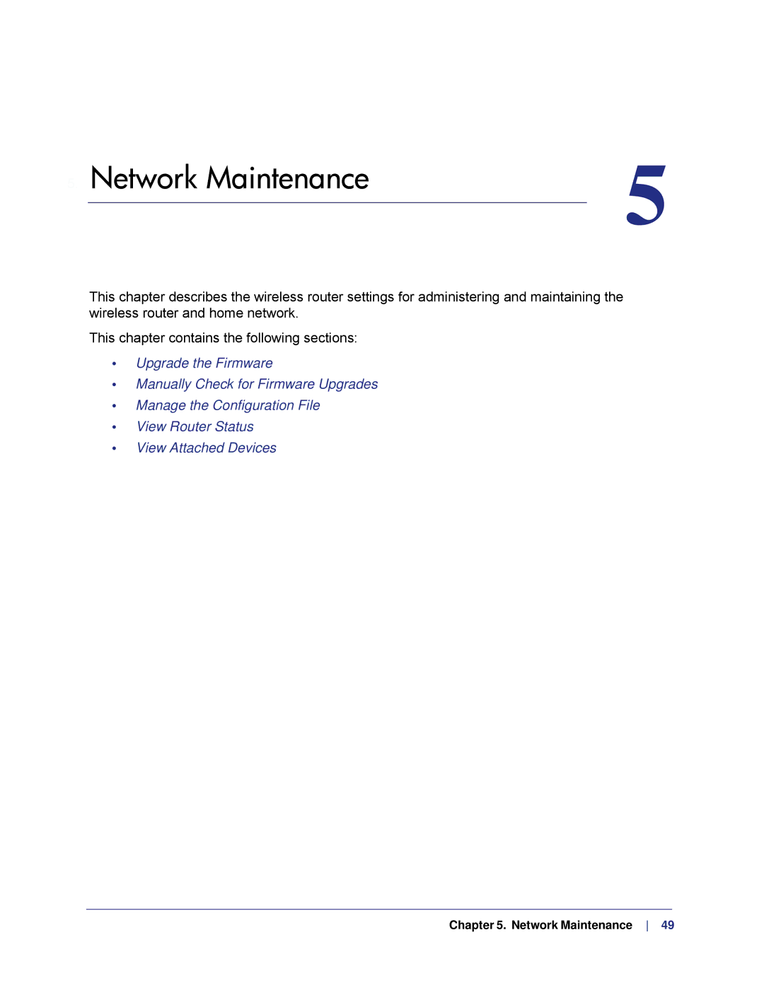 NETGEAR N750, WNDR4000 user manual Network Maintenance 