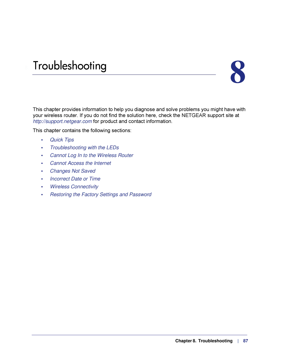 NETGEAR N750, WNDR4000 user manual Troubleshooting 