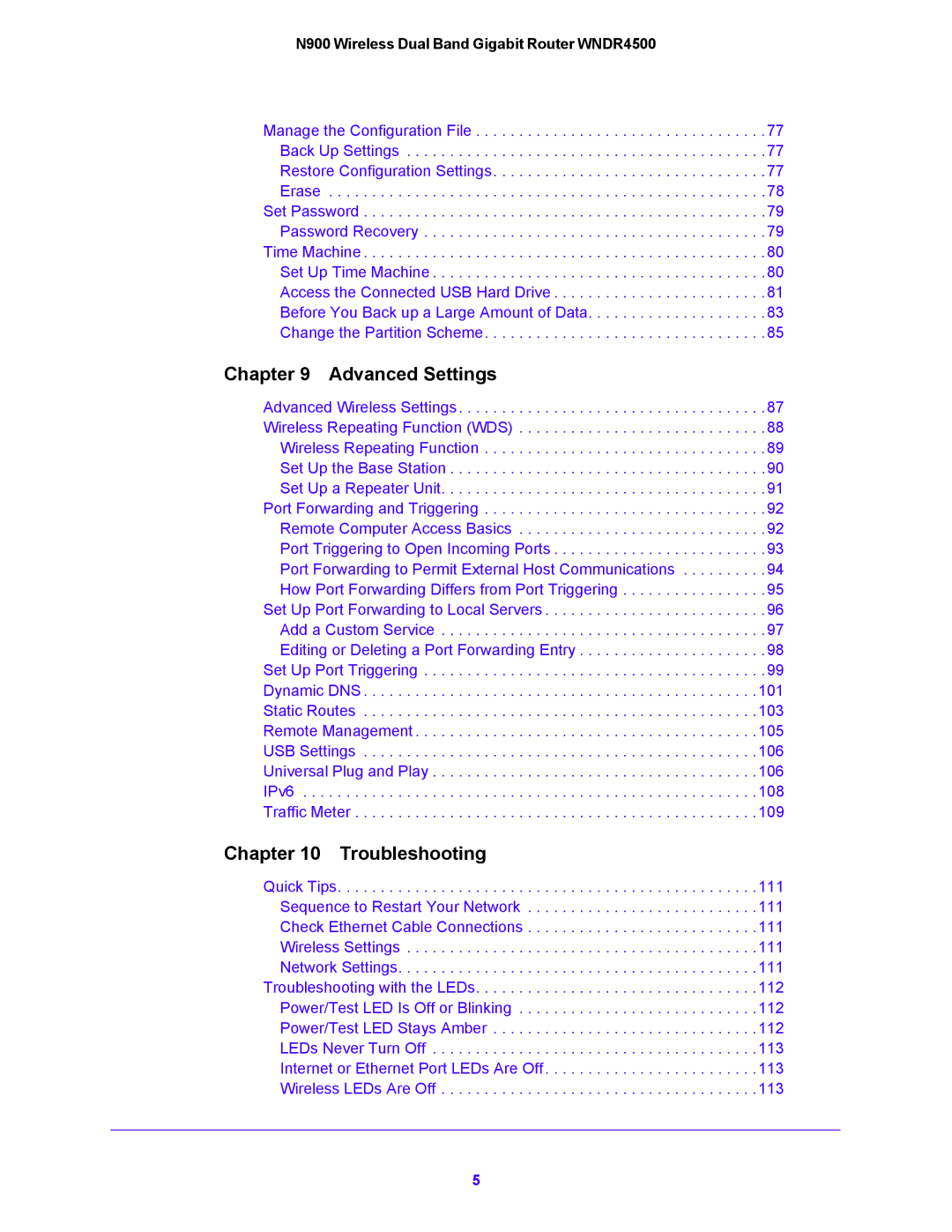 NETGEAR WNDR4500 user manual Advanced Settings 