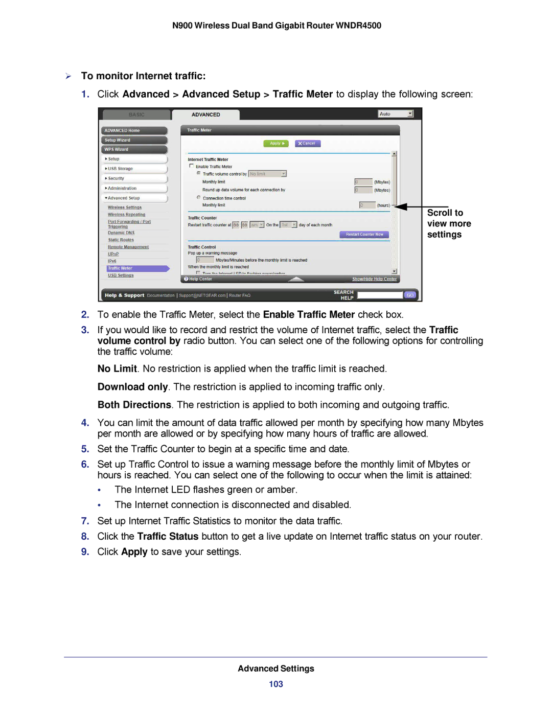 NETGEAR WNDR4500 user manual 103 