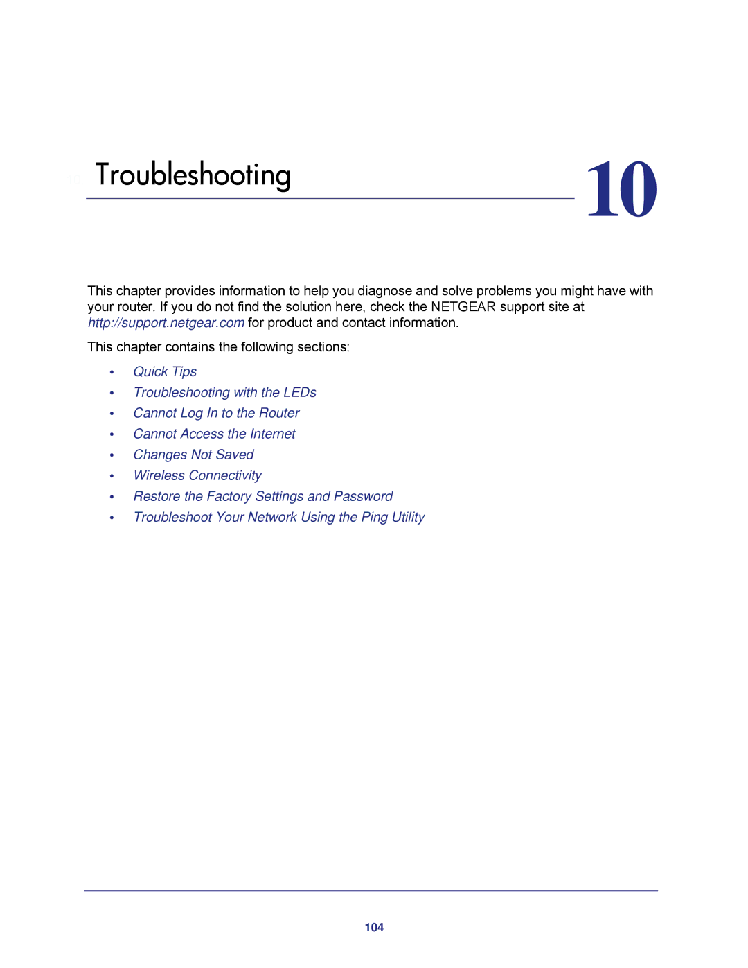 NETGEAR WNDR4500 user manual Troubleshooting 