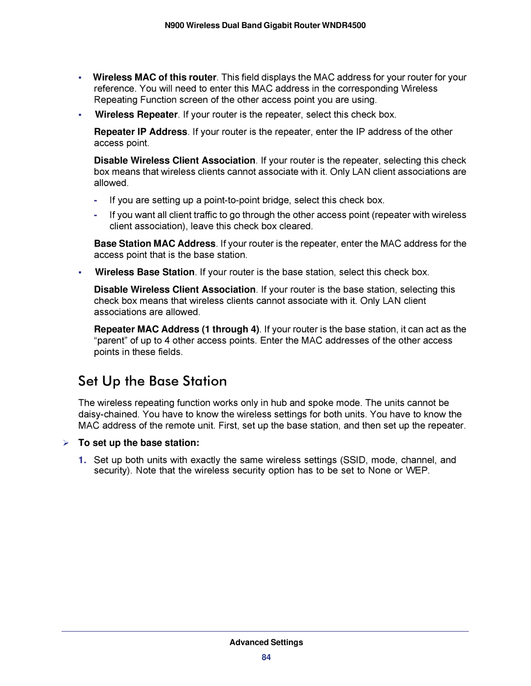 NETGEAR WNDR4500 user manual Set Up the Base Station,  To set up the base station 