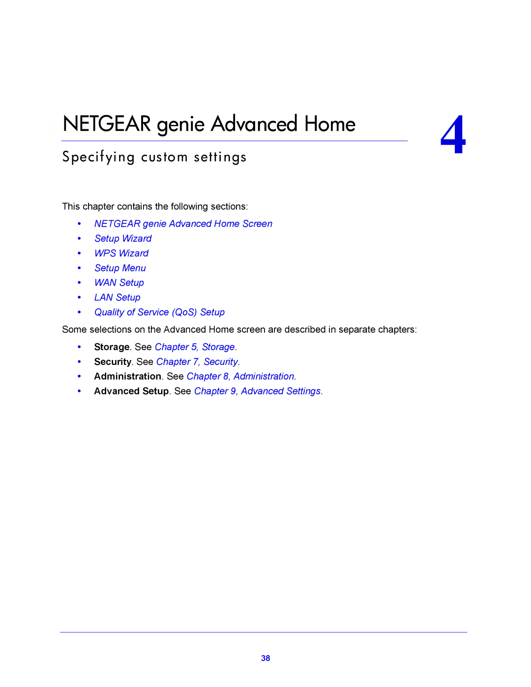 NETGEAR WNDR4700, WNDR4720 user manual Netgear genie Advanced Home 