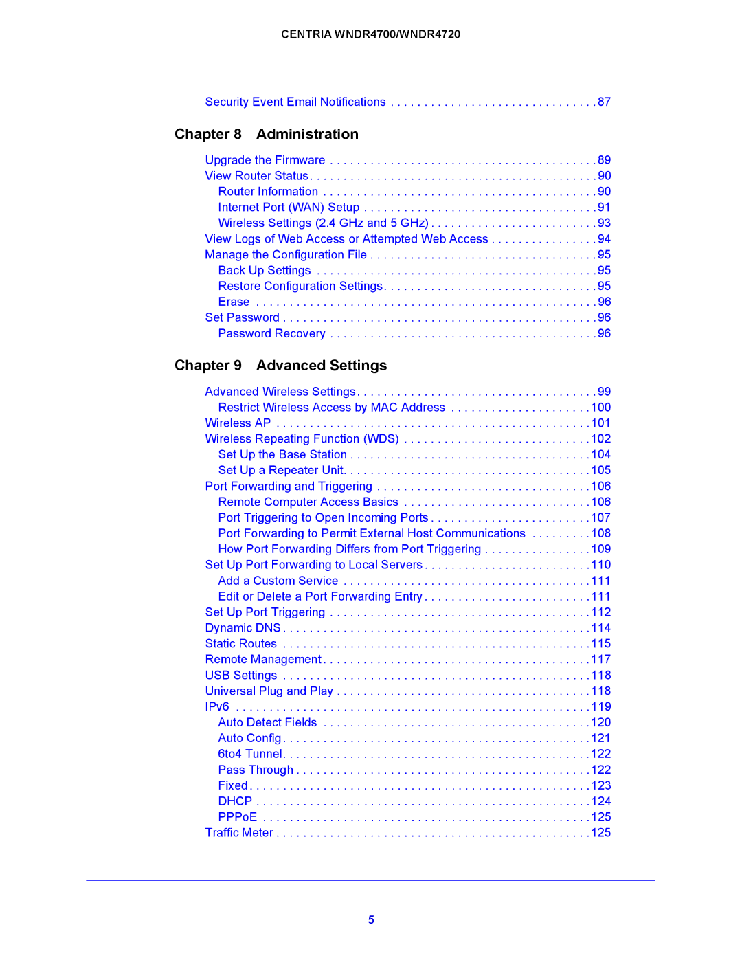 NETGEAR WNDR4720, WNDR4700 user manual Administration 