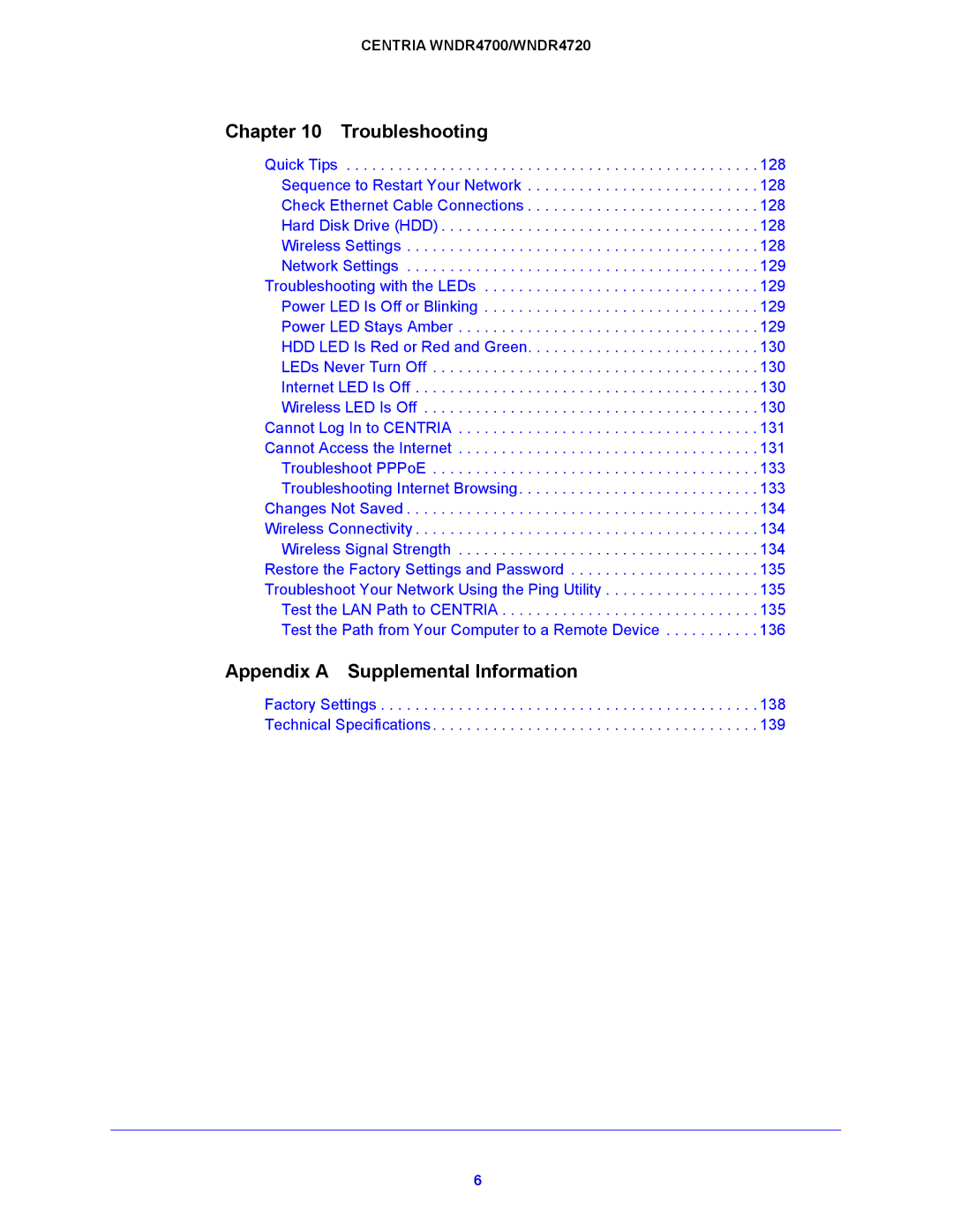 NETGEAR WNDR4700, WNDR4720 user manual Appendix a Supplemental Information 