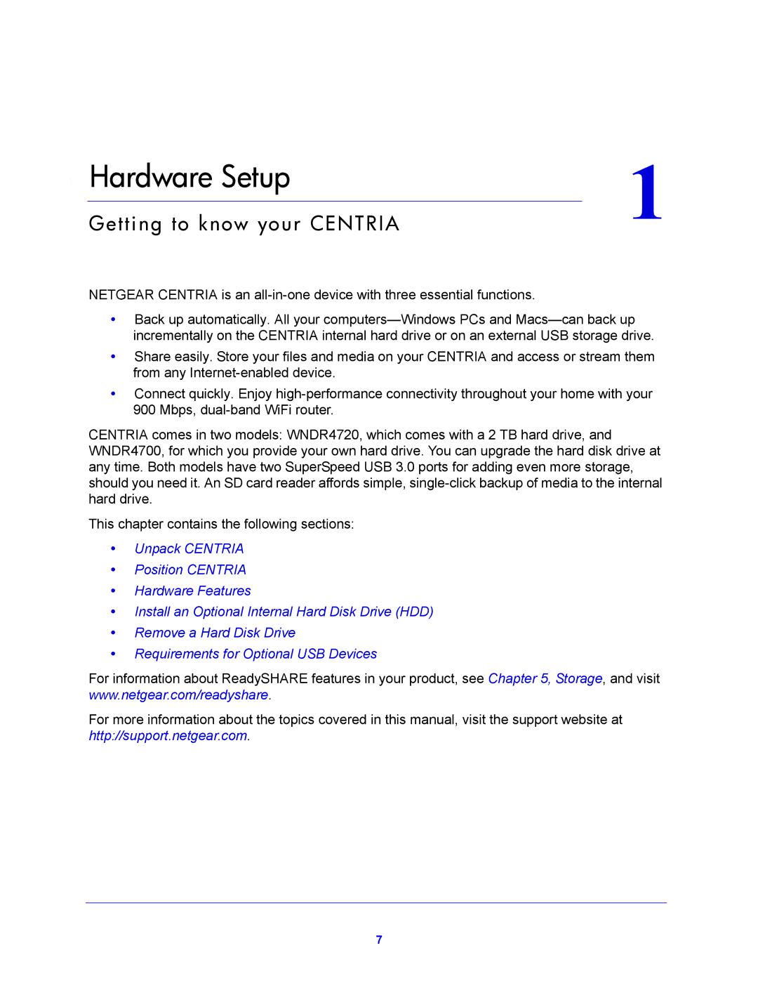 NETGEAR WNDR4720, WNDR4700 user manual Hardware Setup 