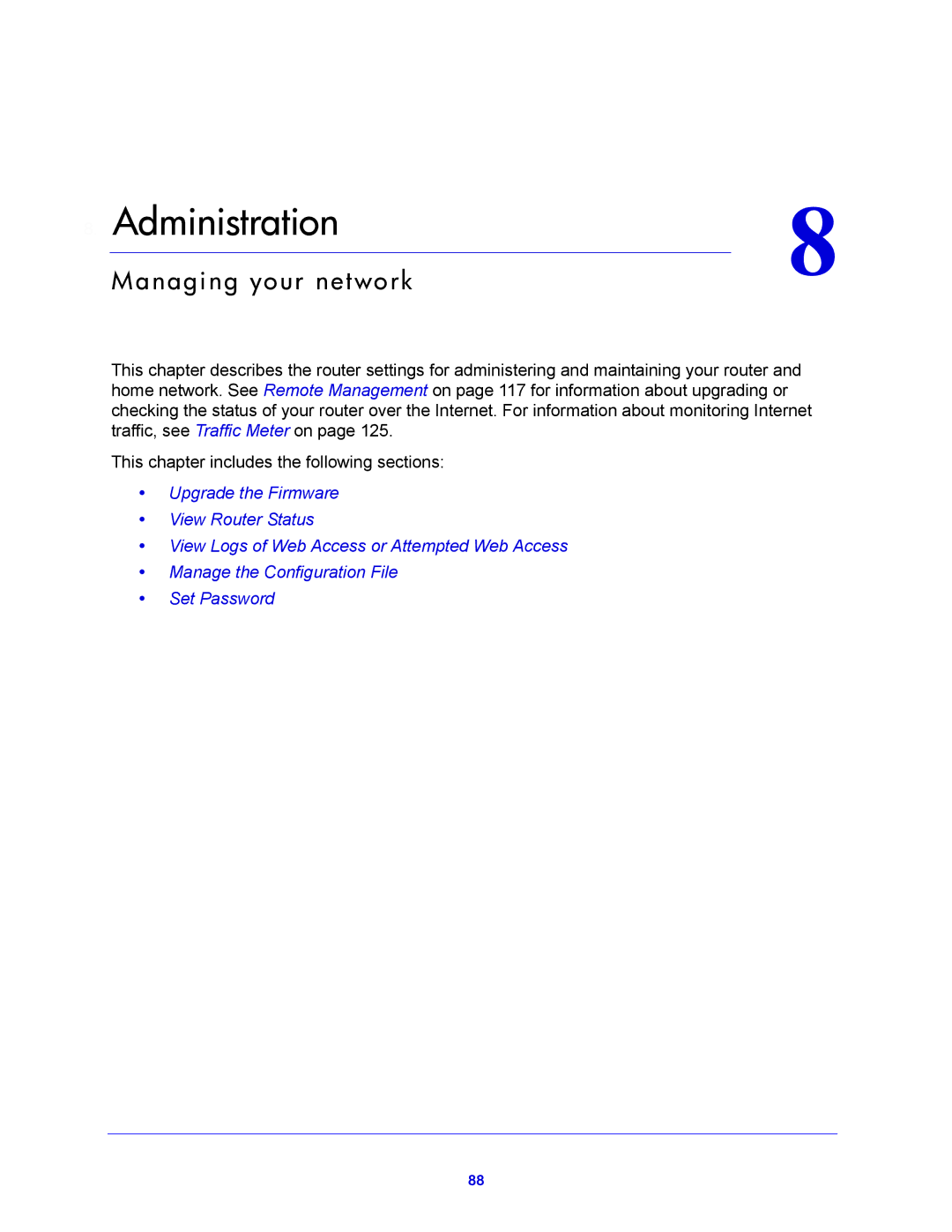 NETGEAR WNDR4700, WNDR4720 user manual Administration 