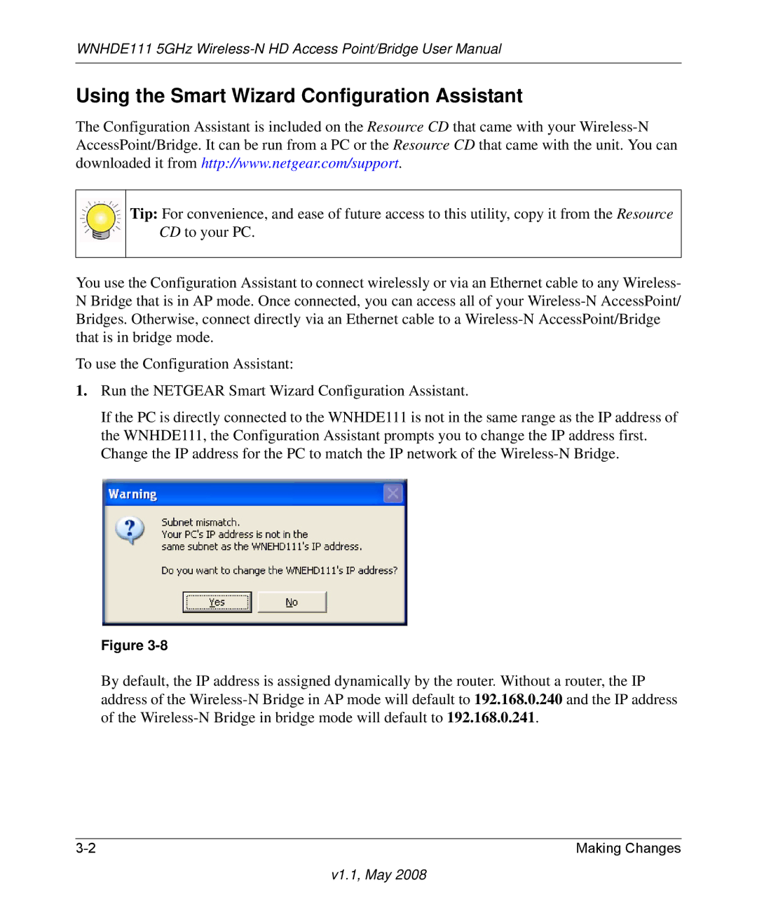 NETGEAR WNHDE111 5GHz user manual Using the Smart Wizard Configuration Assistant 