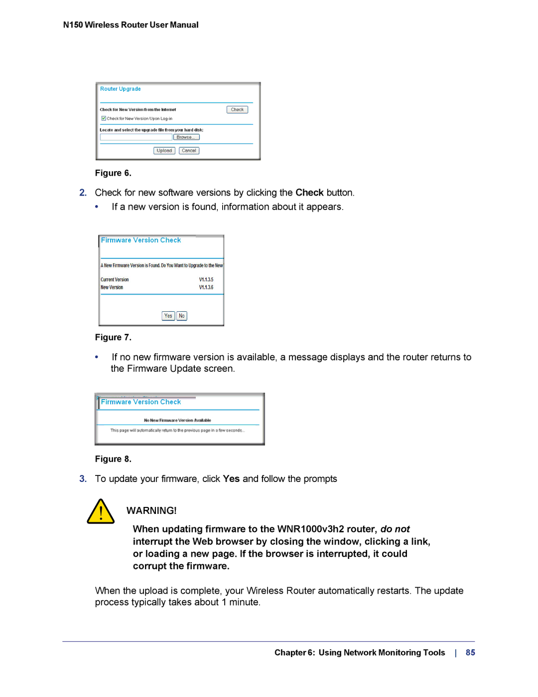 NETGEAR WNR1000v3h2 manual Using Network Monitoring Tools 