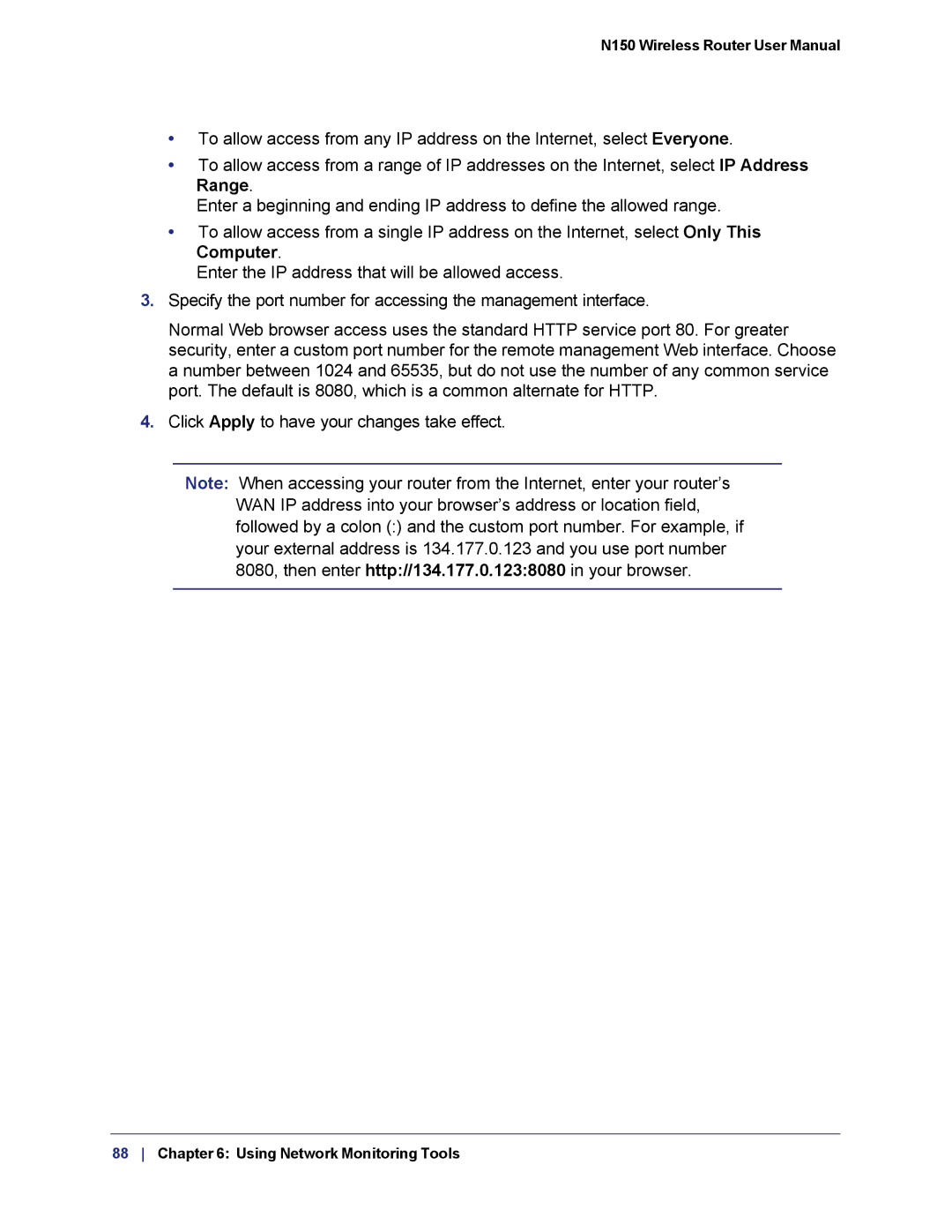 NETGEAR WNR1000v3h2 manual Using Network Monitoring Tools 