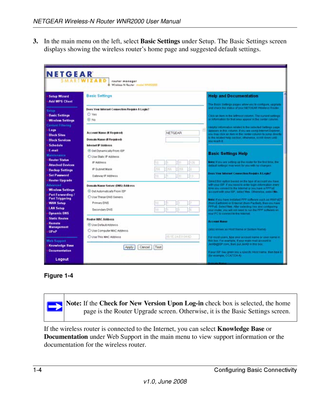 NETGEAR WNR2000-100NAS user manual V1.0, June 